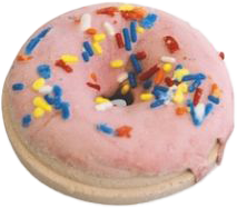 Frosted Pink Donut Bath Bomb